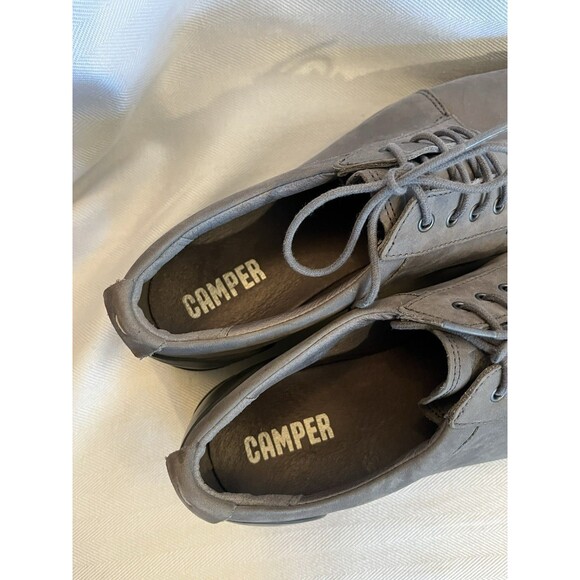 Camper Gray‎ Suede Leather Comfort Platform Sneaker Women Size 39/ 9 - Picture 5 of 10